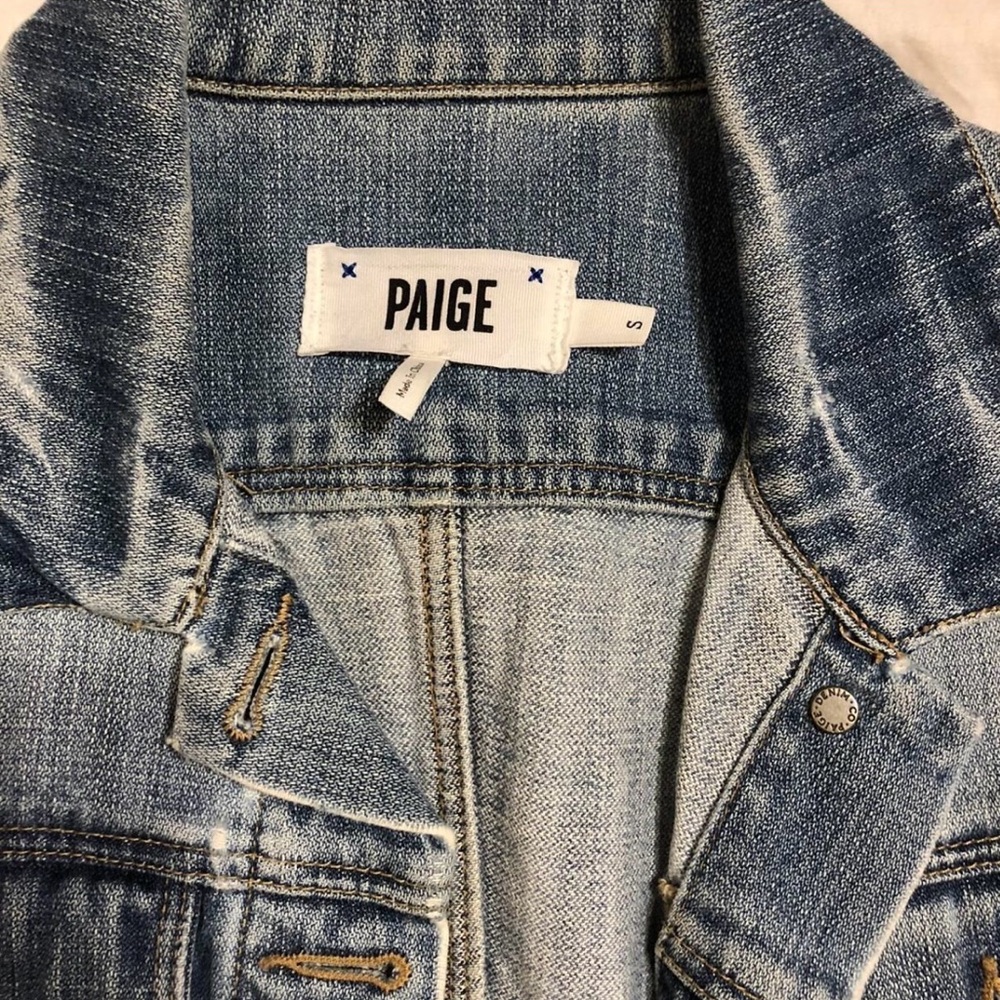 PAIGE Classic Blue Jean Jacket - Picture 3 of 3
